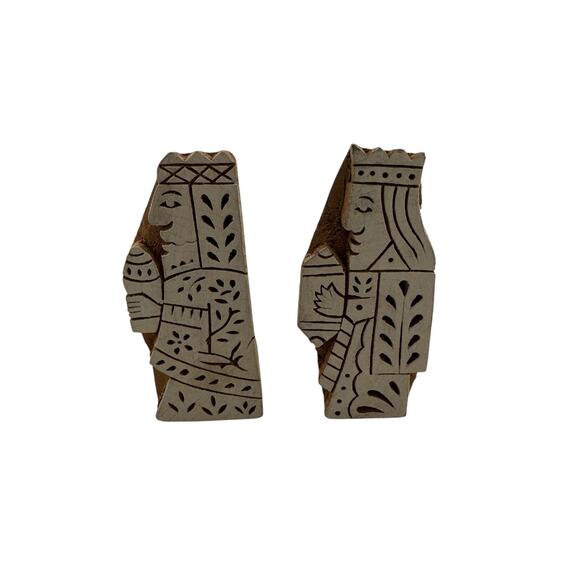 Pier 1 Hand Carved Holy Night A Rustic Nativity Scene Told in Hard Carved Wood - Picture 3 of 6